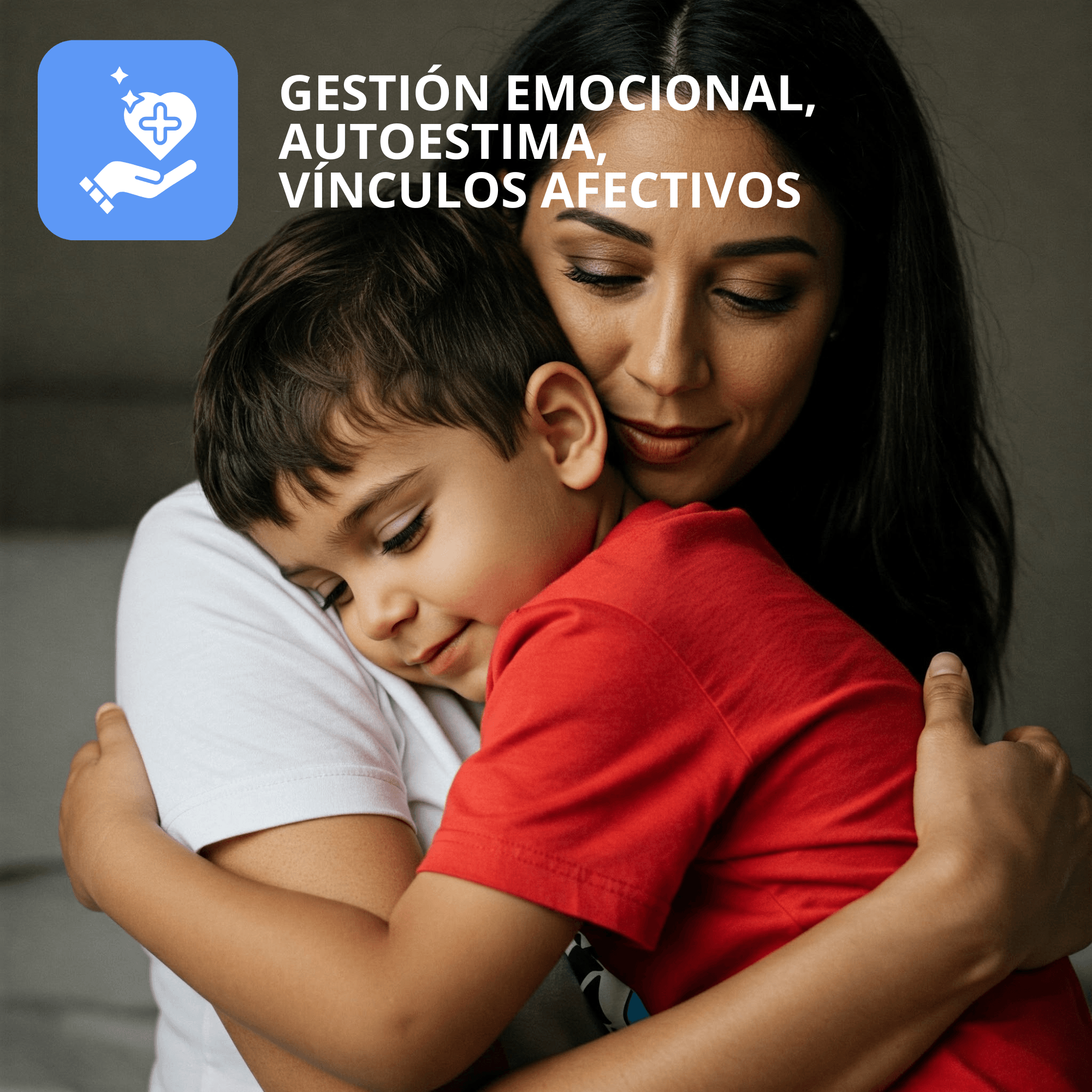 madre abrazando a su hijo