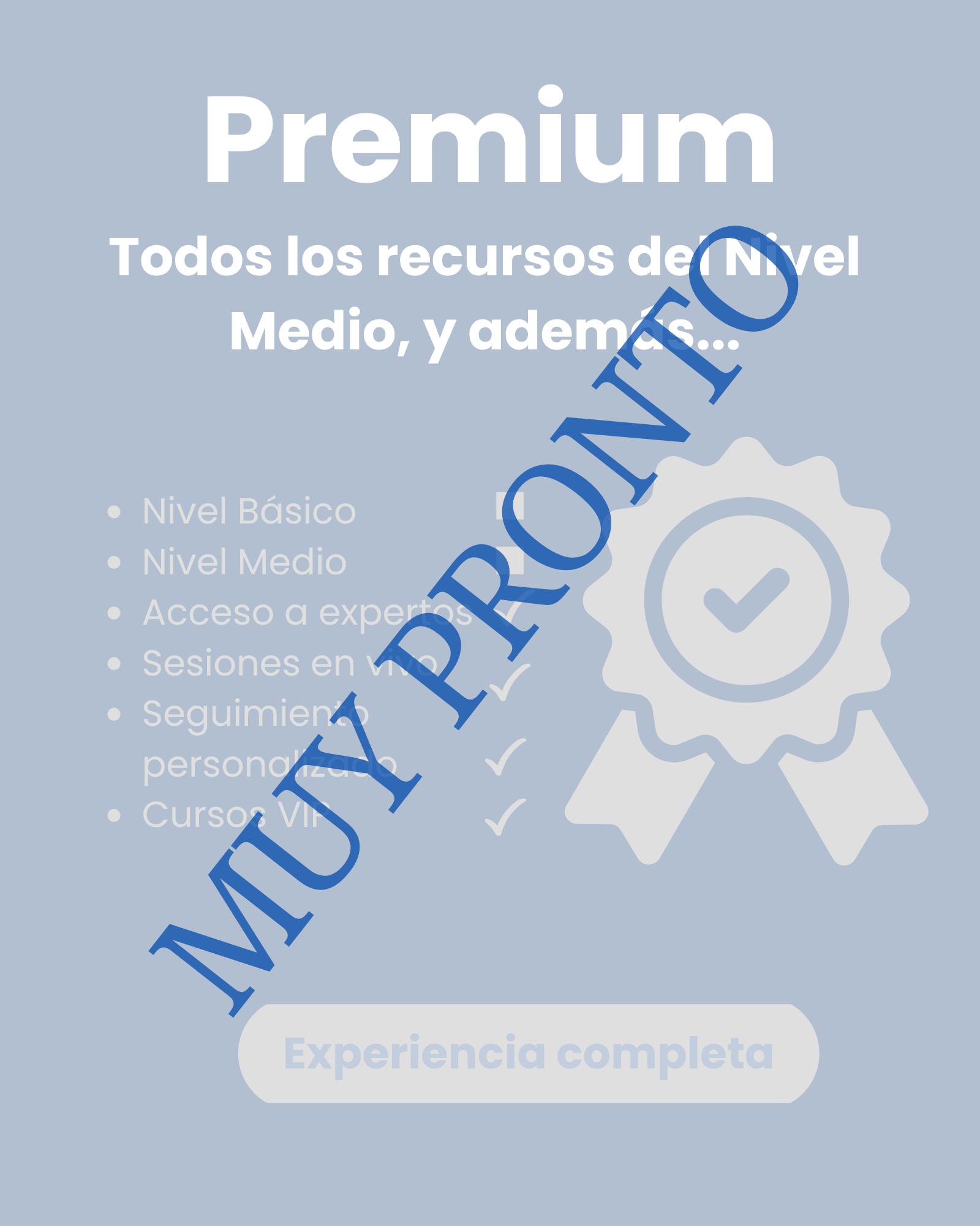 Nivel Premium muy pronto