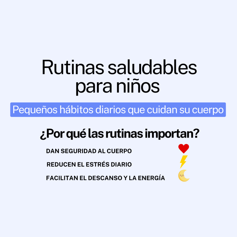 Portada infografía rutinas saludables