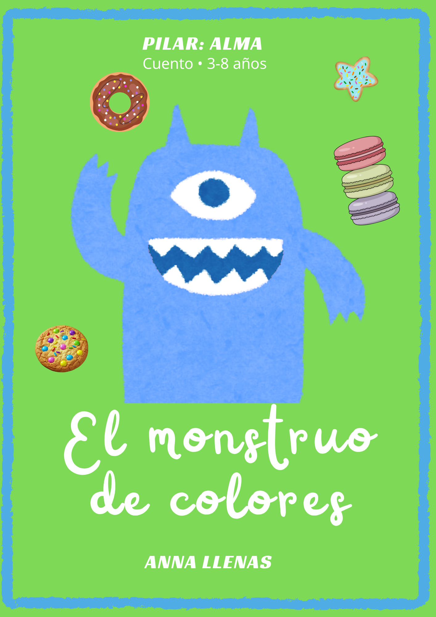 Tarjeta El monstruo de colores